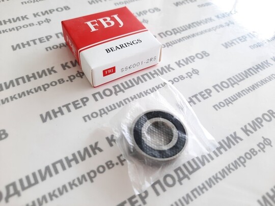 SS6001-2RS (180101Ю) FBJ (12*28*8) подшипник шариковый нержавеющий