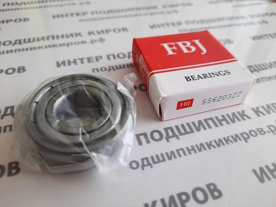 SS6203ZZ (80203Ю) FBJ (17*40*12) подшипник шариковый нержавеющий