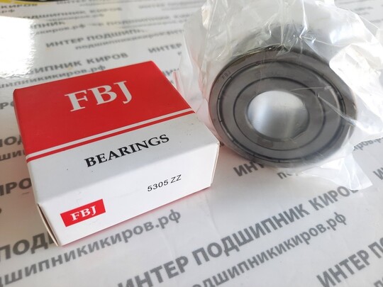 5305ZZ (3305ZZ) (3056305ZZ) FBJ (25*62*25.4) Подшипник шариковый двухрядный